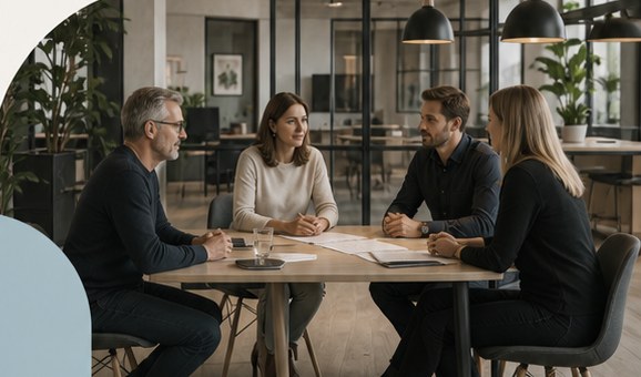 Team von network2design im Showroom