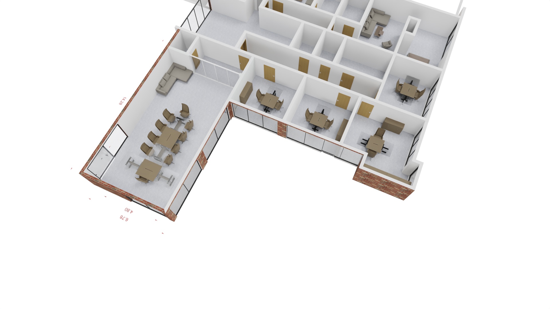 Büroplanung – Visualisierung